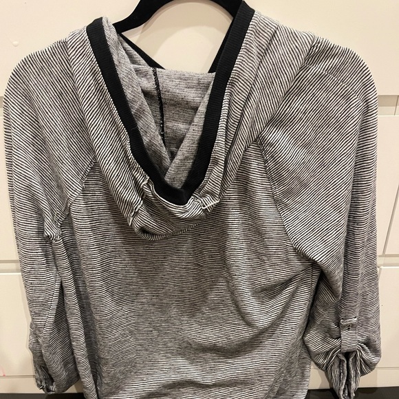 Calvin Klein size L black and white stripped sweater - Picture 3 of 4